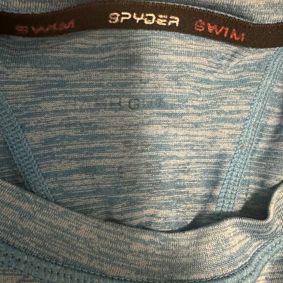 Spyder Men's Active Top Light Blue Athletic Medium - Picture 2 of 3